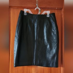 Venus Williams for Wilson's leather, mini leather skirt
